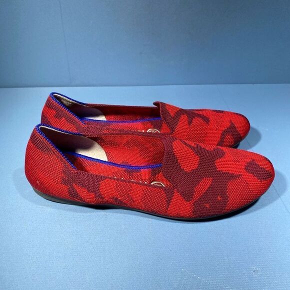 Rare Rothy's Red Camo Loafers Size 6 - Picture 2 of 7